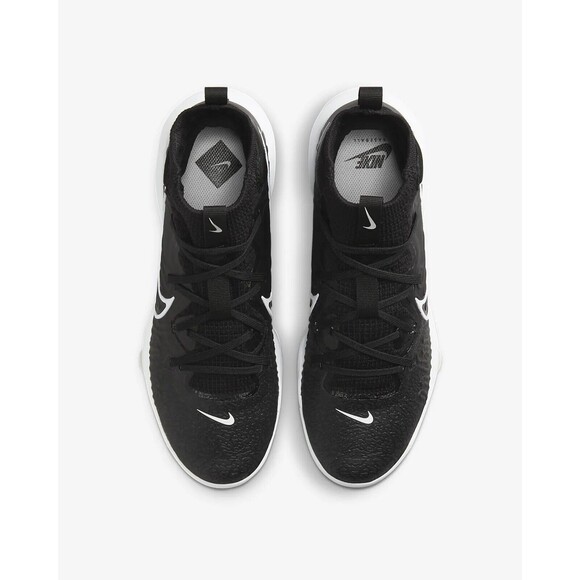 Size 8.5 Nike Alpha Huarache NXT MCS Baseball Cleats DJ6519-001 Black/White - Picture 4 of 9